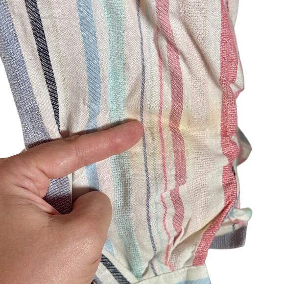 Jane and Delancey Women's 1X Linen Blend Roll Sleeve Button Front Blouse READ - Picture 10 of 12